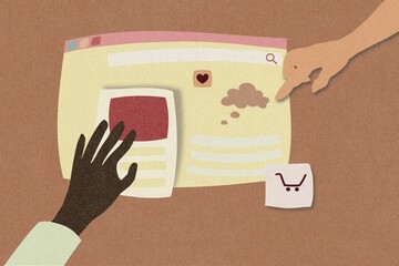 UX website design process illustration