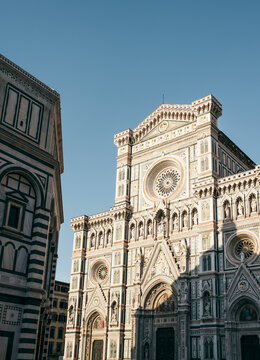 Blue sky at sunset over Santa Maria del Fiore