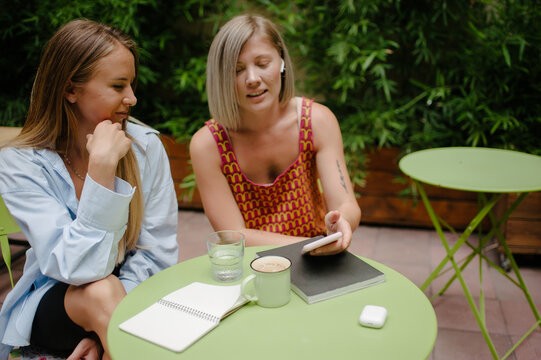 Business meeting in a coffee shop