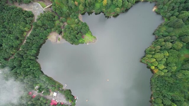 Aerial footage of Karagol, located in Borcka district of Artvin province, with a drone.