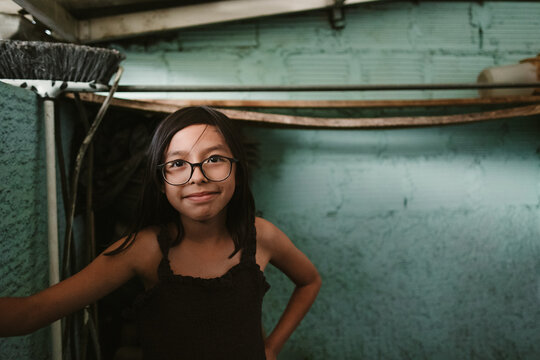 Young Girl Smiles At The Camera