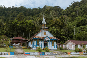 This old church, named Isna Jedi, is located on Roon Island, Teluk Wondama Regency, West Papua Province
