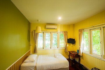 interior of a hotel room