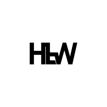 htw letter original monogram logo design