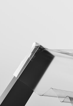 Abstract rectangle with plastic film