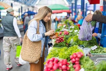 Woman At Market Place 