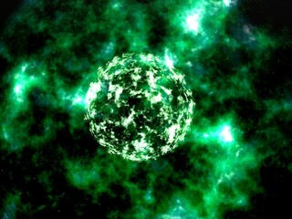 Obraz na płótnie Canvas 幻想的な星雲と超新星