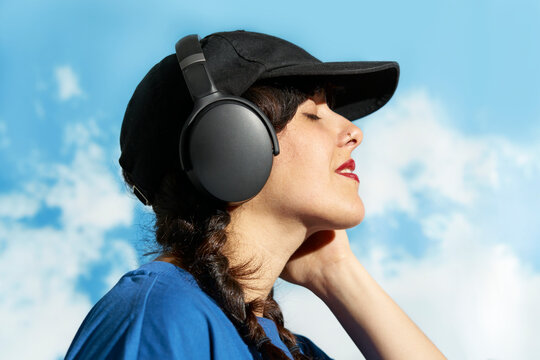 Girl listening to music