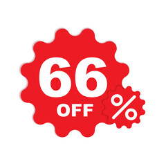 Percentage off Sale. Discount offer price sign. Special offer symbol. Discount tag badge Vector Illustration. Perfect design for shop and sale banners