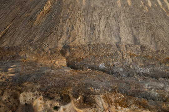 Mine land texture from above