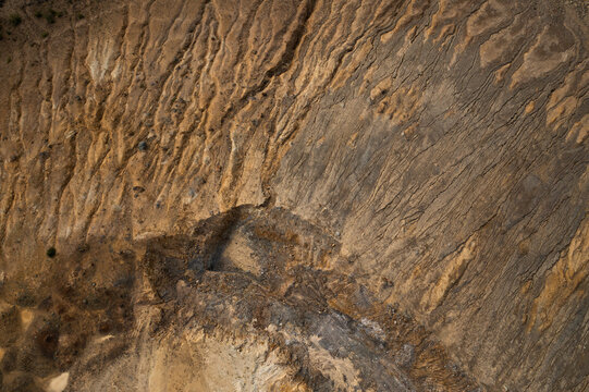 Mine land texture from above