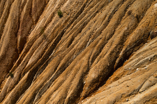 Mine land texture from above