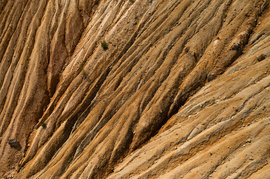 Mine land texture from above