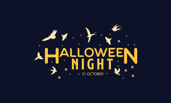 Flat Halloween horizontal banners set