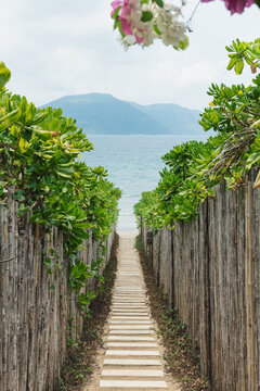 Beautiful sandy walkway to the beach.