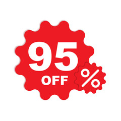 Percentage off Sale. Discount offer price sign. Special offer symbol. Discount tag badge Vector Illustration. Perfect design for shop and sale banners