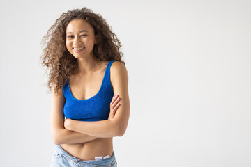 Portrait young woman smiling