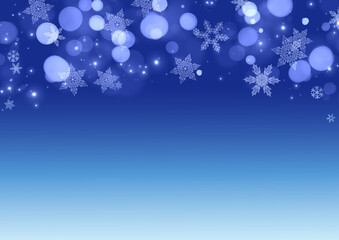 christmas　bokeh background illustration