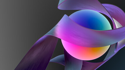 Rainbow sphere in the transparent band.