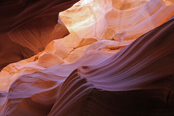 Colors of wavy cliffs - Secret Antelope Canyon, Page, Arizona