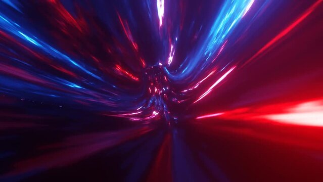 3D illustration of a wormhole.