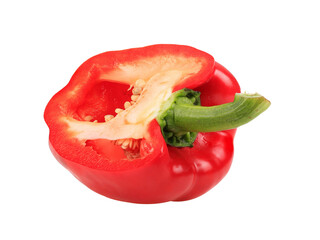 Red pepper isolated on transparent png