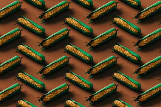 3d Pattern Of Corn On The Cob