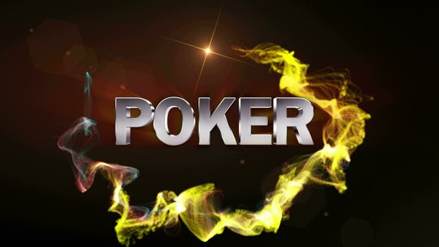 Exploding Silver Poker Text Animation
