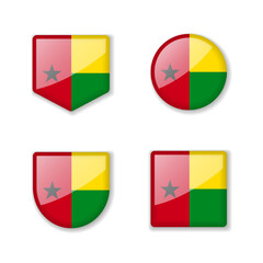 Flags of Guinea-Bissau - glossy collection.