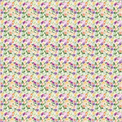 Illustration floral luxury ornament pattern wallpaper 
