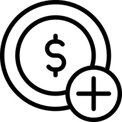 Recharge or Top Up Money Icon