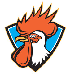 Rooster Cockerel Head Crest