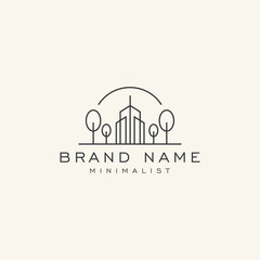 Minimalist Real Estate Logo Design Icon