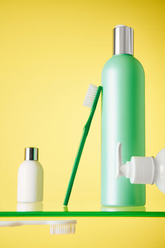 Different items for the bathroom 

