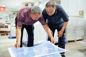 Asian workers in printing industry