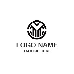 MC ,CM ,M ,C Abstract Letters Logo