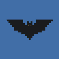 Obraz premium pixel illustration of a bat