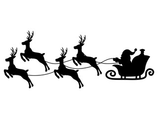 Santa Claus and Reindeer clip art collection
