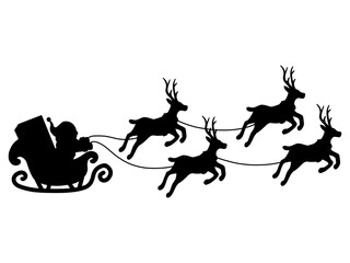 Santa Claus and Reindeer clip art collection
