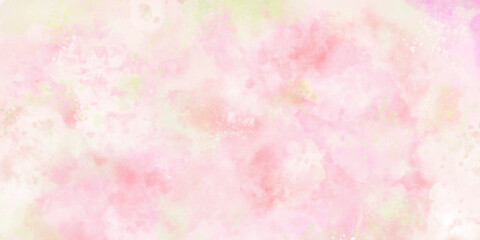 桜 いちごミルクのような抽象画 春の花 アブストラクト 背景素材 © AMONT