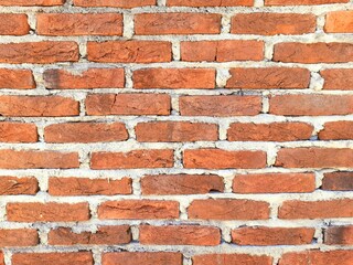 red brick wall, bright and warm shades