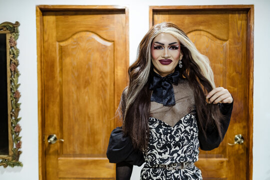 Latino drag queen portrait