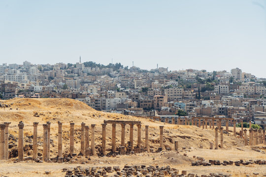 Ancient Roman ruins in Jerash