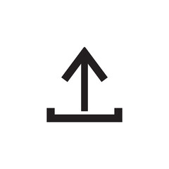 Graphic flat upload icon for your design and website