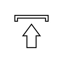 Fototapeta premium Graphic flat upload icon for your design and website