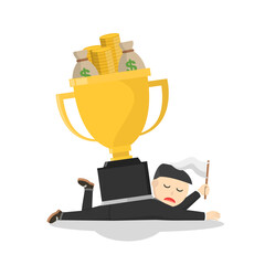 businessman overload wealth and appreciation