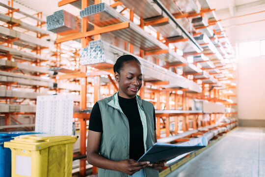 Woman Working in Factory 