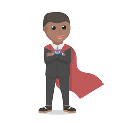 businessman african super entrepreneur design people