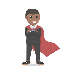 businessman african super entrepreneur design people
