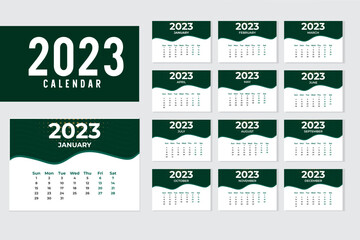 Desk Calendar 2023 template design